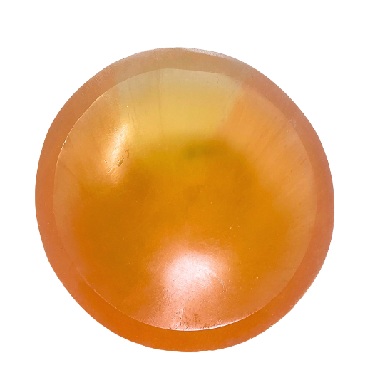 Red Selenite Round Bowl image 0