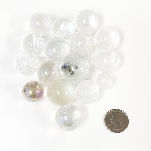 Angel Rainbow Aura Quartz Sphere image 1