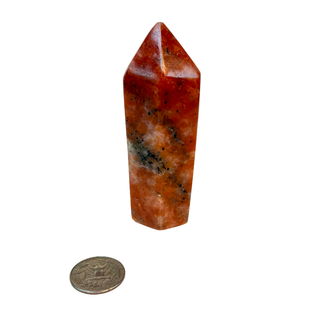 Orchid Calcite Obelisk image 1