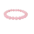Rose Quartz Bracelet 8mm for a Larger Wrist image 0