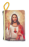 Sacred Heart of Jesus Tapestry Pouch
