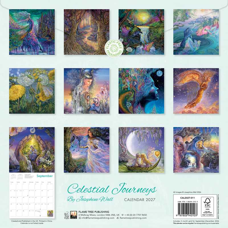 2027 Celestial Journeys by Josephine Wall Calendar