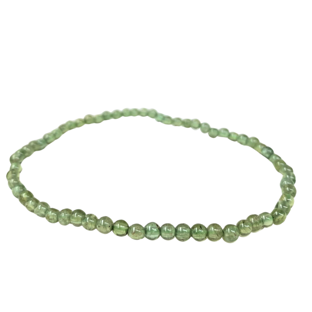 Green Apatite Bracelet 4mm image 0