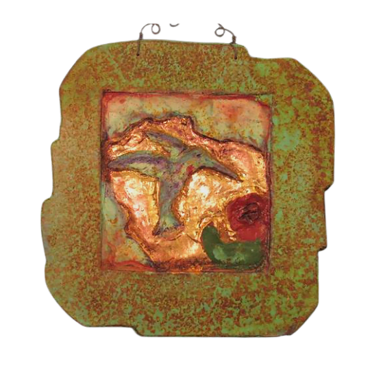Hummingbird Cold Bronze Wall Plaque image 0