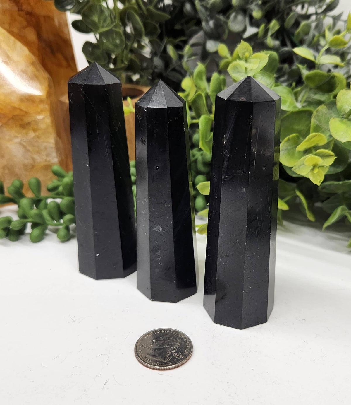 Black Tourmaline 8-Faceted Point