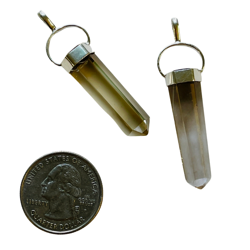 Smoky Quartz Polished Point Pendant image 1