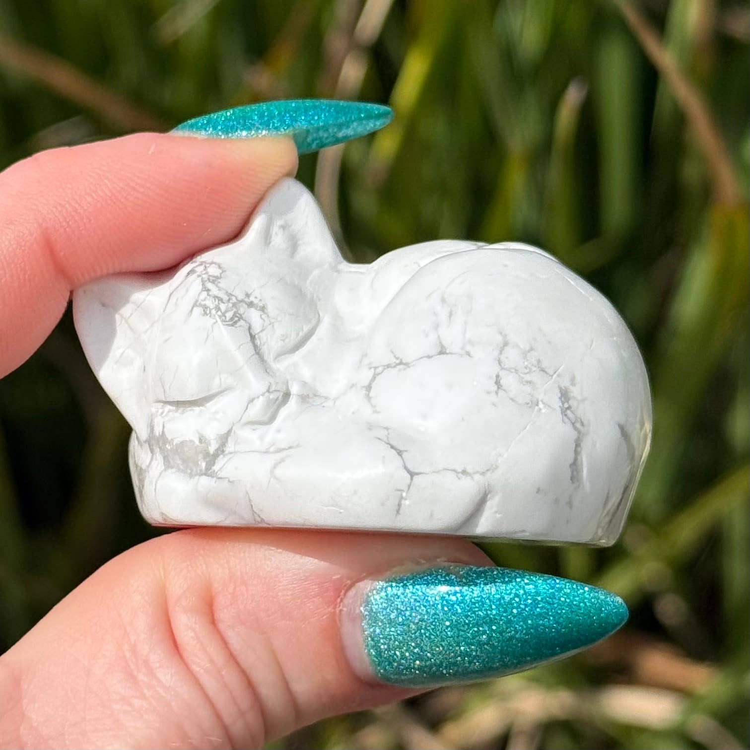 Sleepy Kitty Howlite