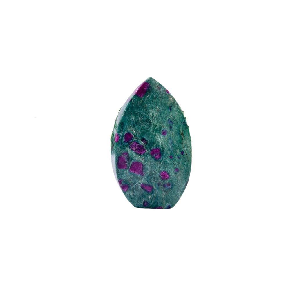 Ruby in Fuchsite Flame Shape specimen