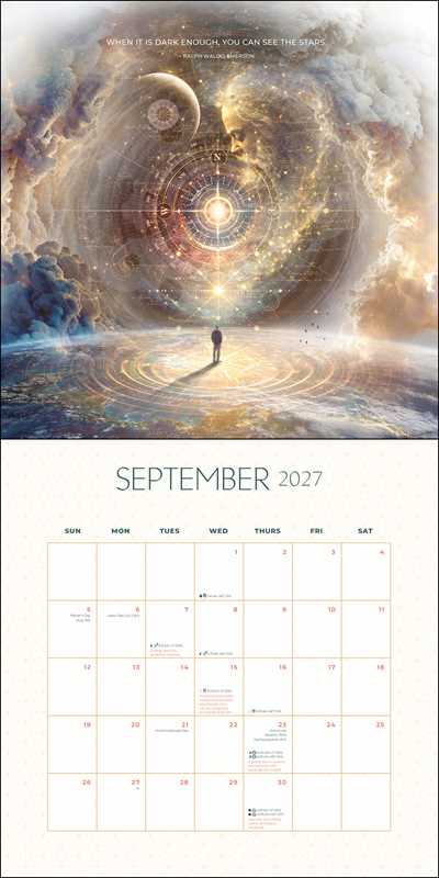 2027 Moon Wall Calendar