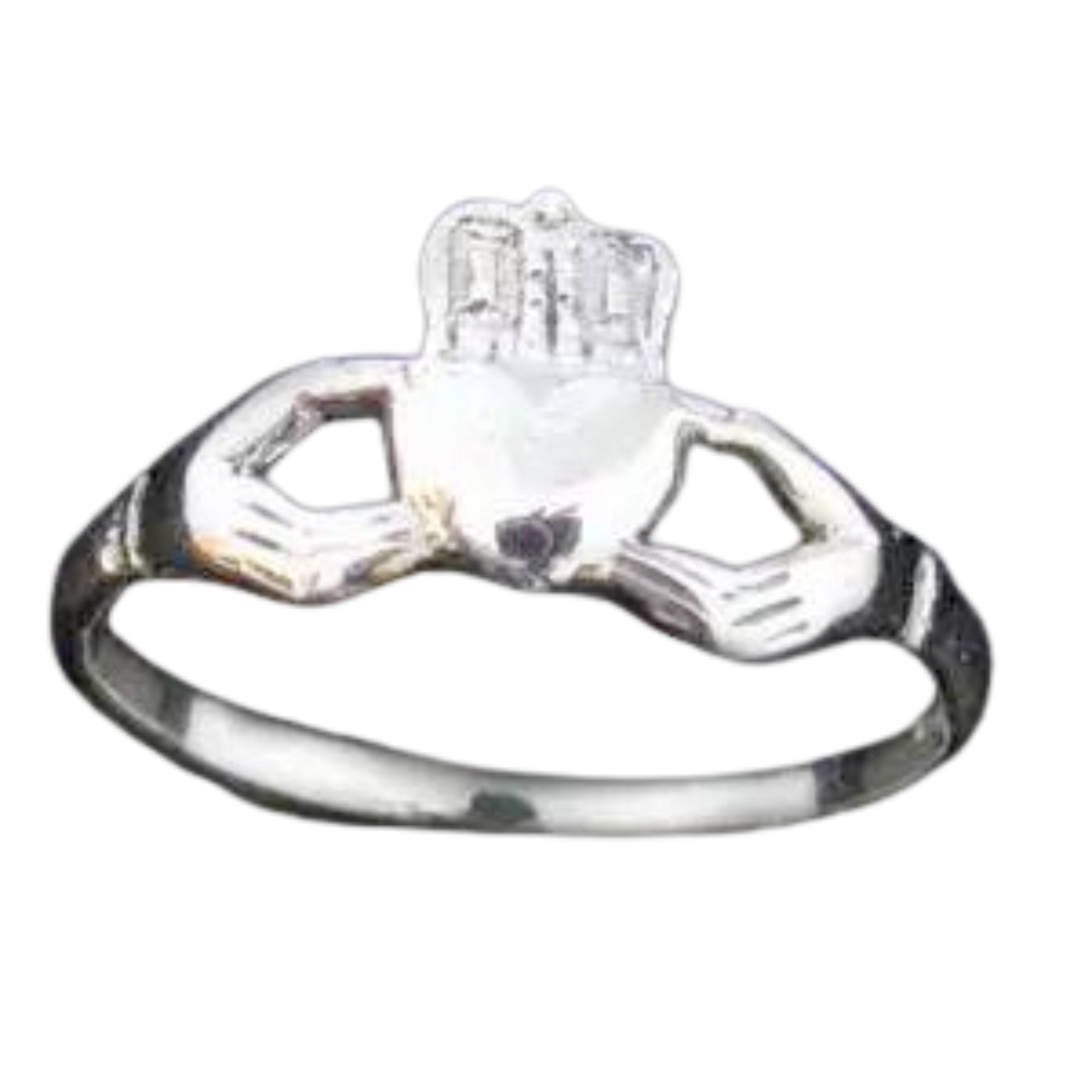 Sterling Silver Claddagh Ring Size 9