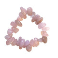Rose Quartz Tumbled Stone Bracelet side-drilled image 0