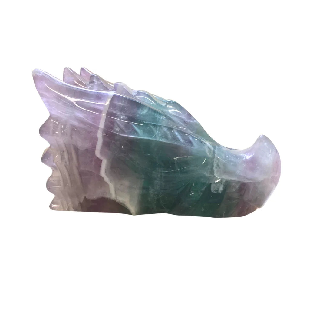 Fluorite Dragon Skull image 1