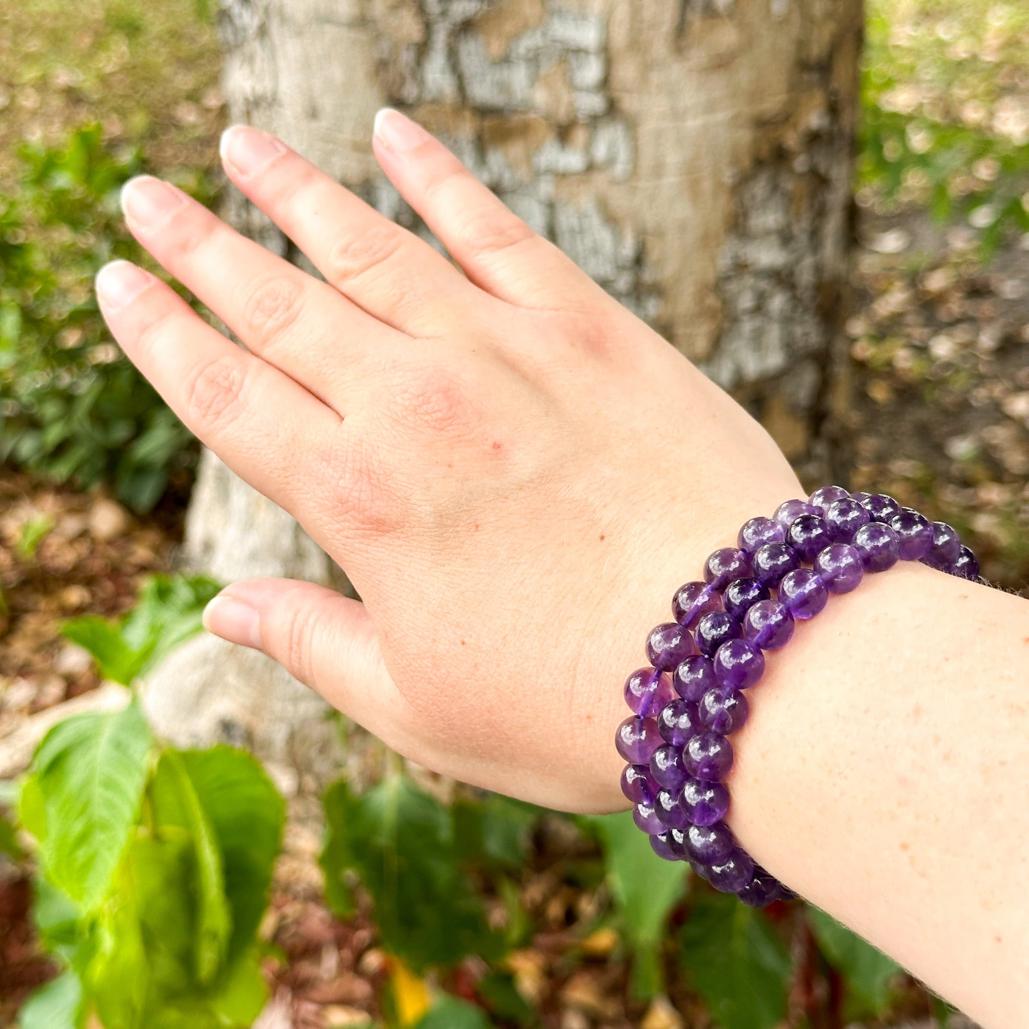 Amethyst Bracelet 8mm image 3