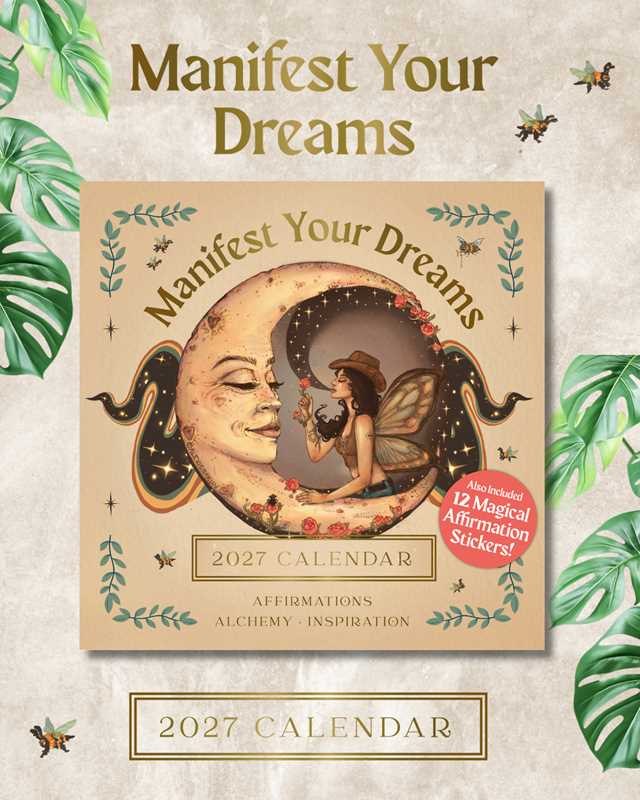2027 Manifest Your Dreams Wall Calendar