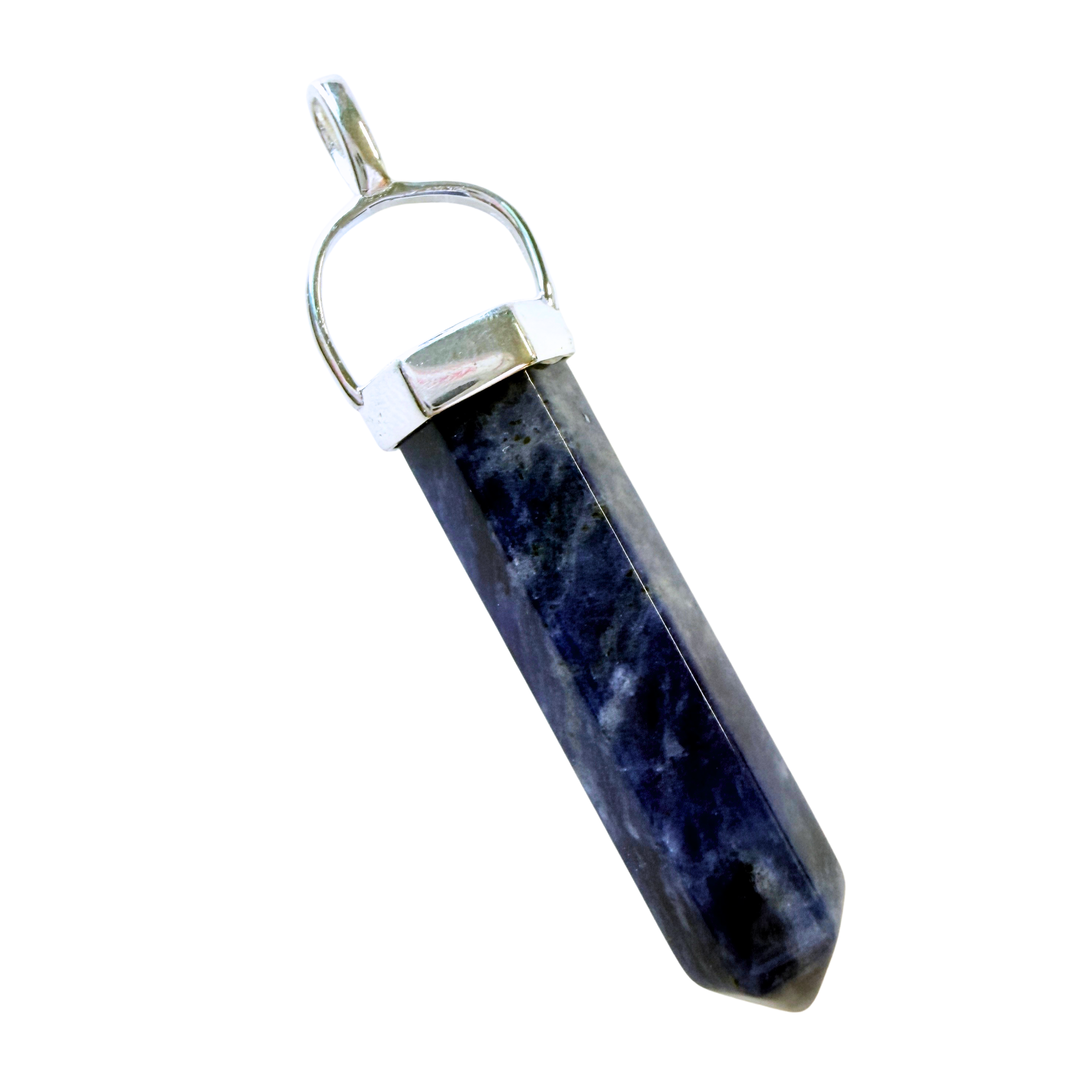 Sodalite Pendant Sterling Silver image 0