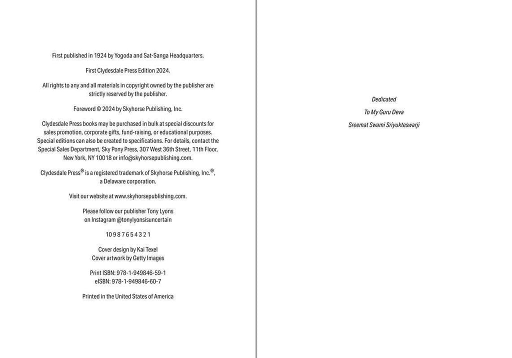 A two-page printed dedication and copyright page from First Edition in 1924 by Rigged and Sat-Senge, published by Skyrhone Publishing, Inc., with black text on a white background.