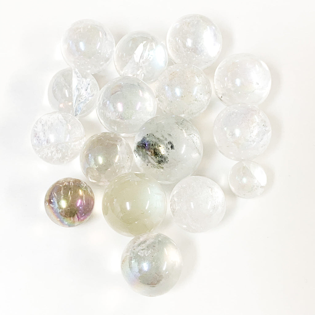 Angel Rainbow Aura Quartz Sphere image 0