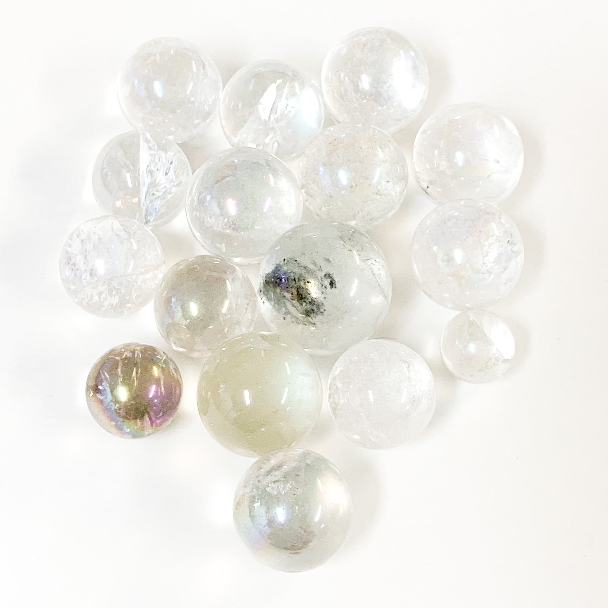 Angel Rainbow Aura Quartz Sphere image 0