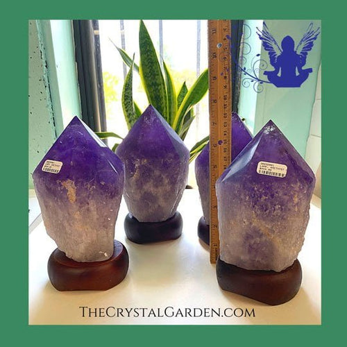Amethyst Standing Large Point Lamp image 0