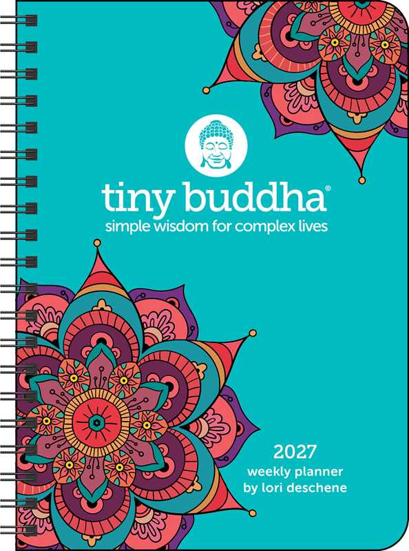 2027 Tiny Buddha Monthly-Weekly Planner Calendar