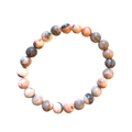 Pink Zebra Jasper Bracelet 8 mm image 0