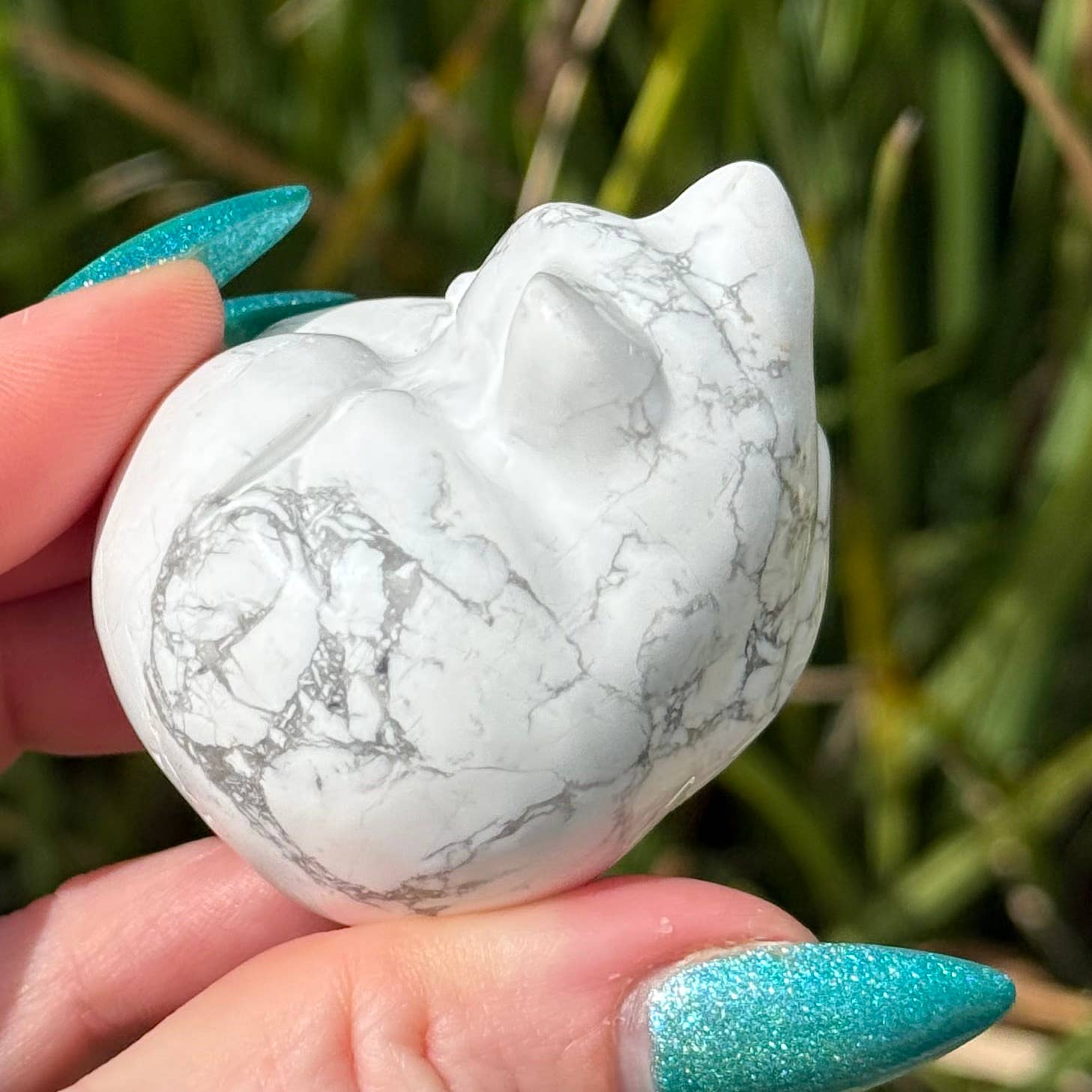Sleepy Kitty Howlite