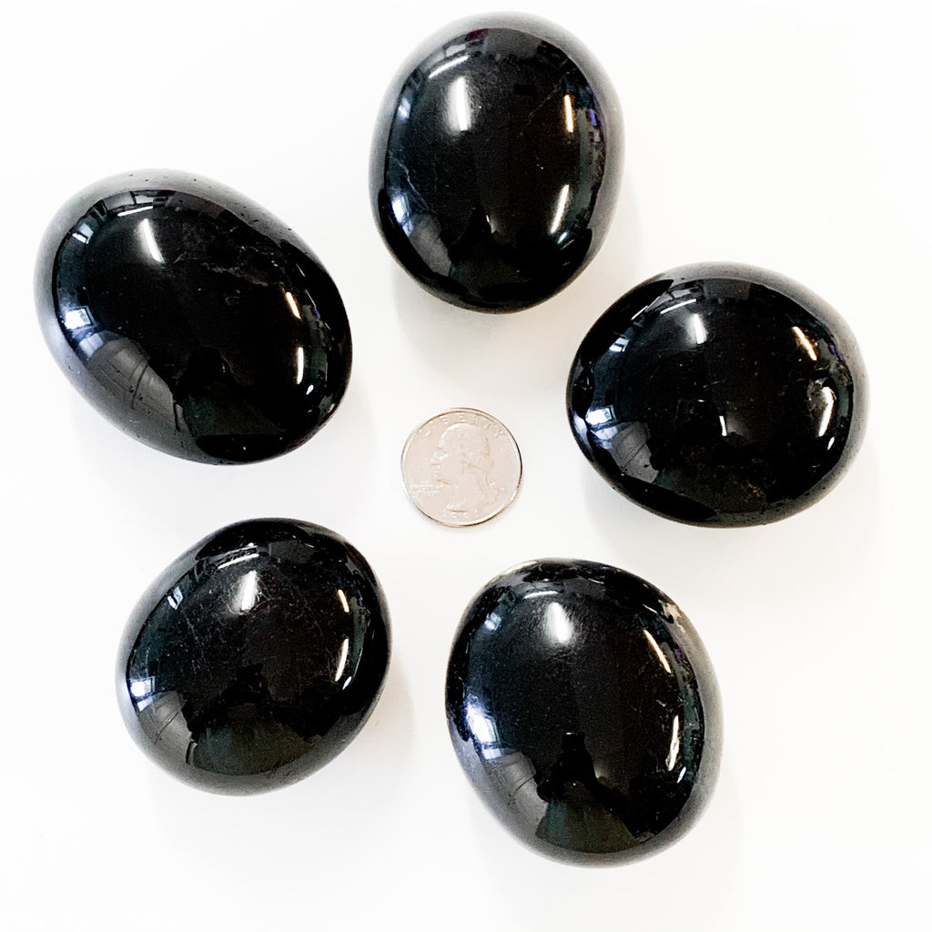 Black Tourmaline Palm Stone image 1