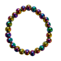 Rainbow Hematite Bracelet 8mm image 0