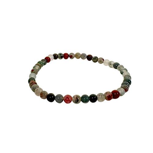 African Bloodstone Bracelet 4mm image 0
