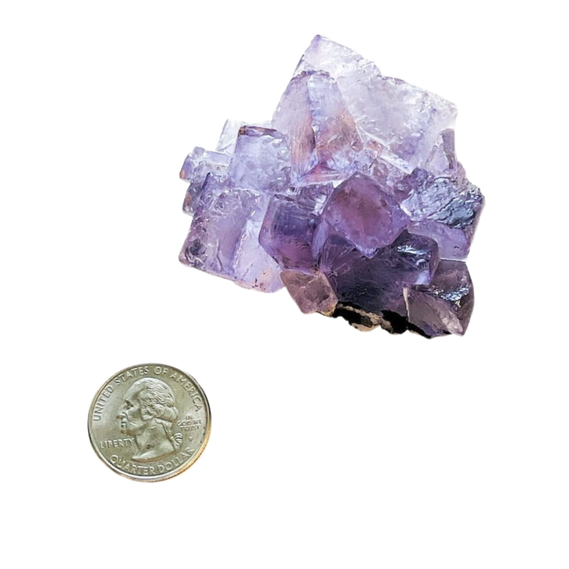 Small Purple Fluorite Cluster image 0