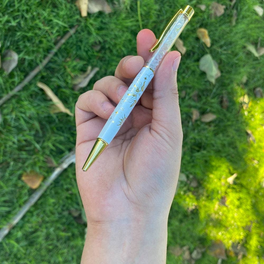 Clear Quartz Sun White Pen