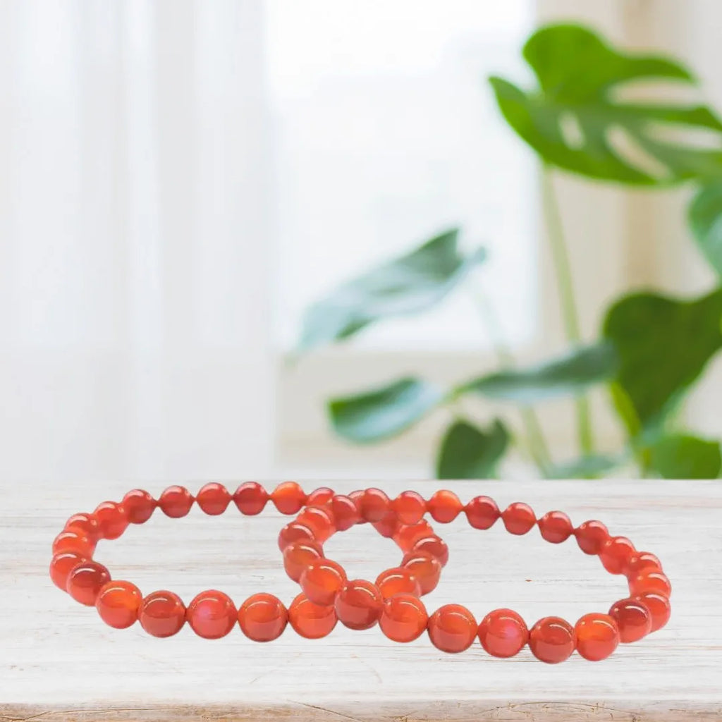 Carnelian Bracelet 8mm image 1