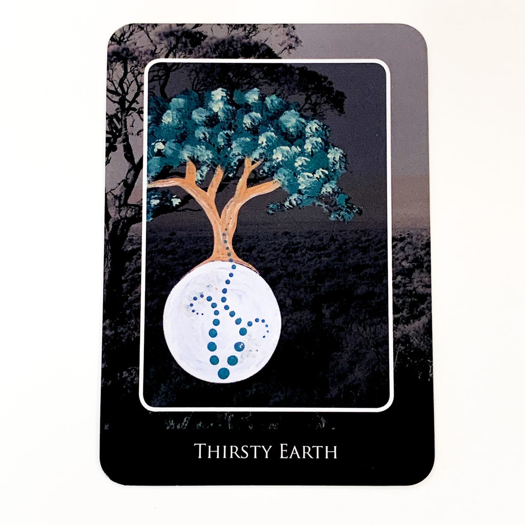 Aboriginal Dreamtime Oracle Cards Thirsty Earth Card