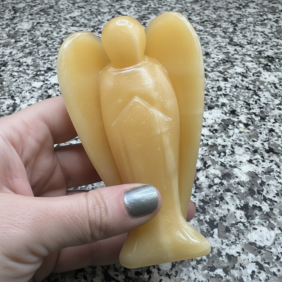 Orange Calcite Angel 4 inch