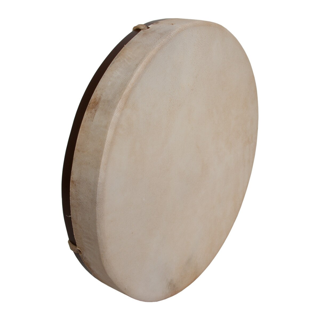 Goatskin Head Wood Frame Drum 14" image 0