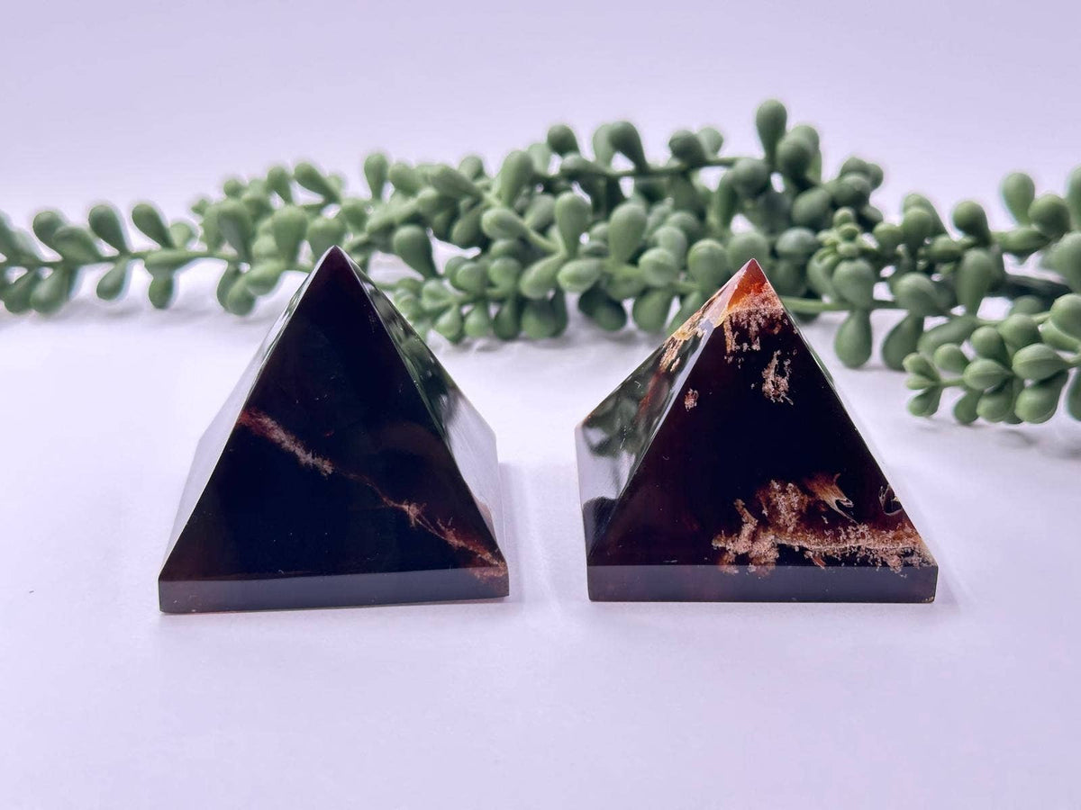 Amber Pyramid Polished 100% Natural - Two Sizes: 3CM or 30MM Pyramid