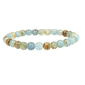 Aquatine Lemurian Calcite Natural 6mm Bracelet