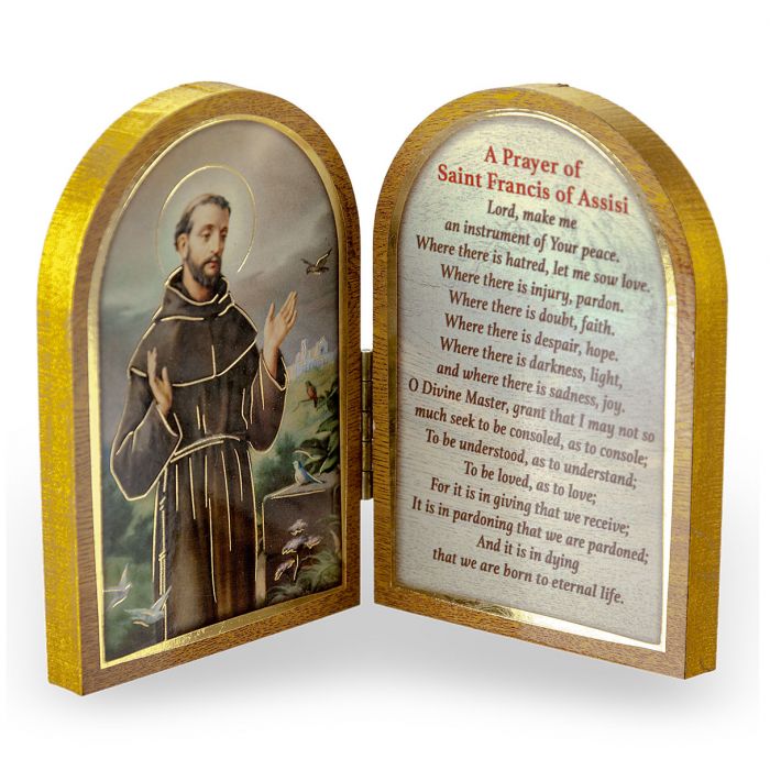 Saint Francis with Prayer Diptych image 0