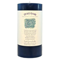 Gratitude Big Pillar Candle Crystal Journey image 0