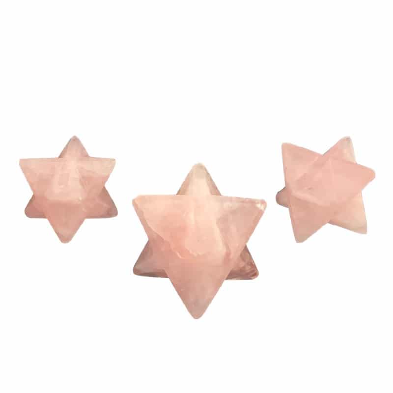 Rose Quartz Merkaba 1.5" image 0