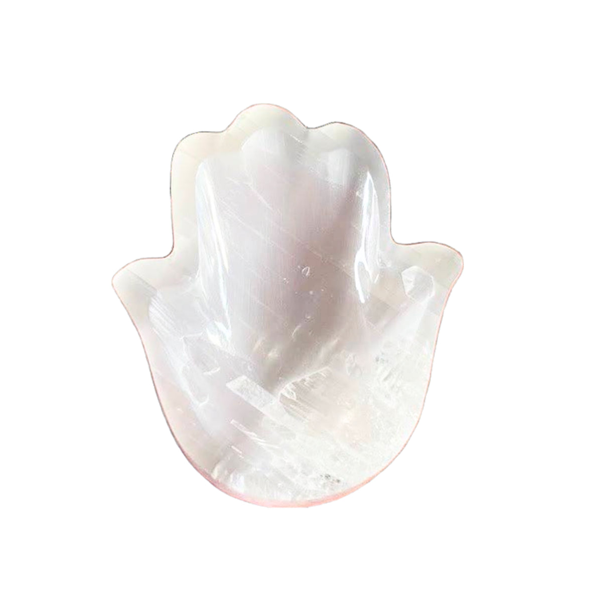 Hamsa Hand Selenite Bowl
