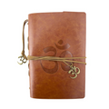 Om Leather Journal Brown image 0