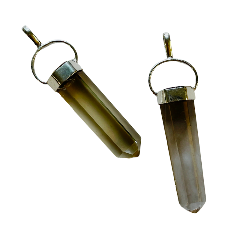 Smoky Quartz Polished Point Pendant image 0