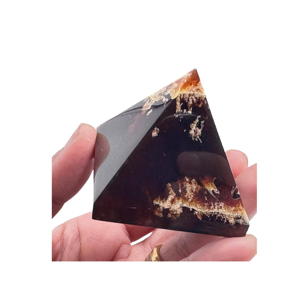 Amber Pyramid Polished 100% Natural - Two Sizes: 3CM or 30MM Pyramid