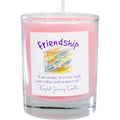 Friendship Crystal Journey Glass Filled Votive Soy Candle
