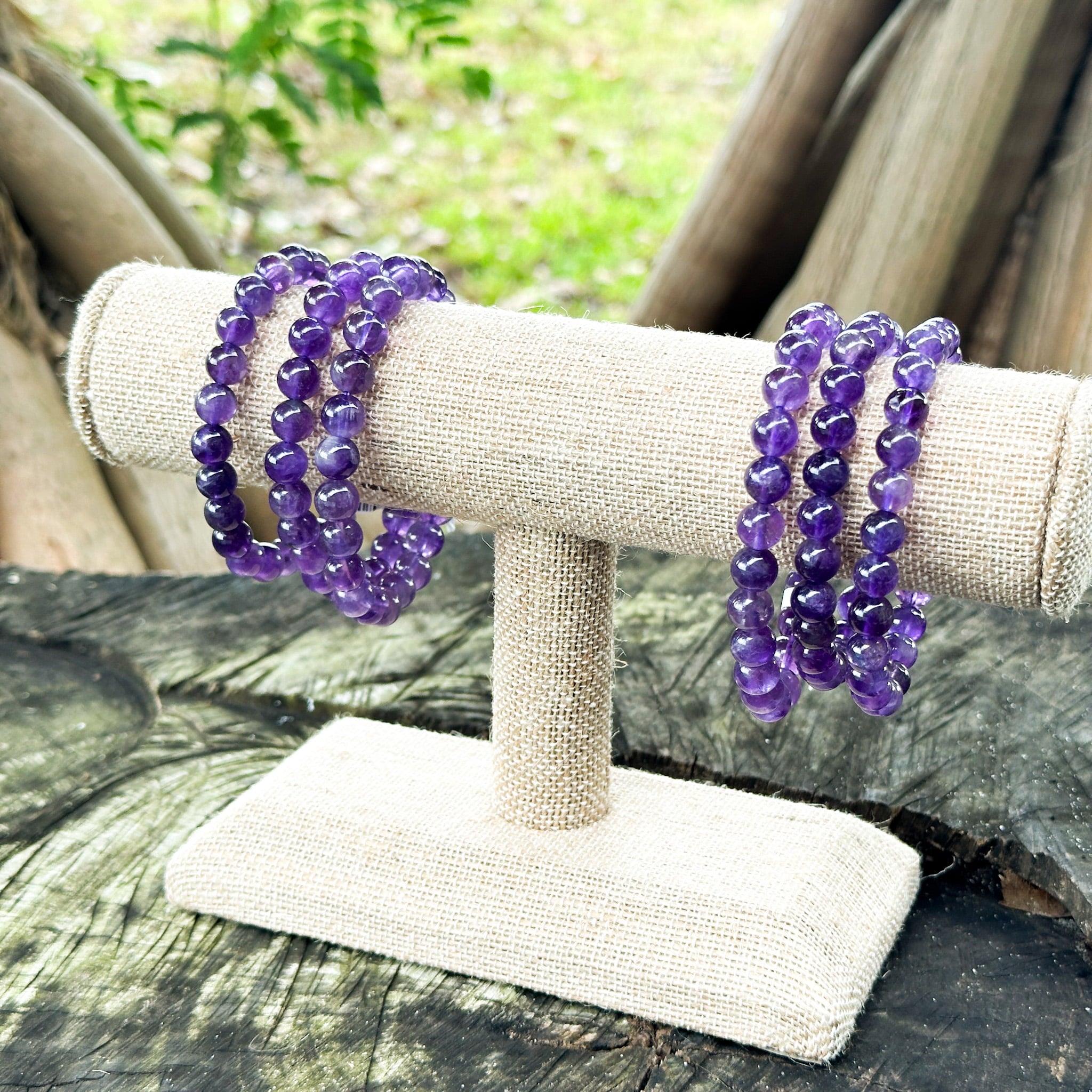 Amethyst Bracelet 8mm image 2