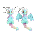Keychain - Articulated Pastel Dragon 3D Printed Fantasy Toy