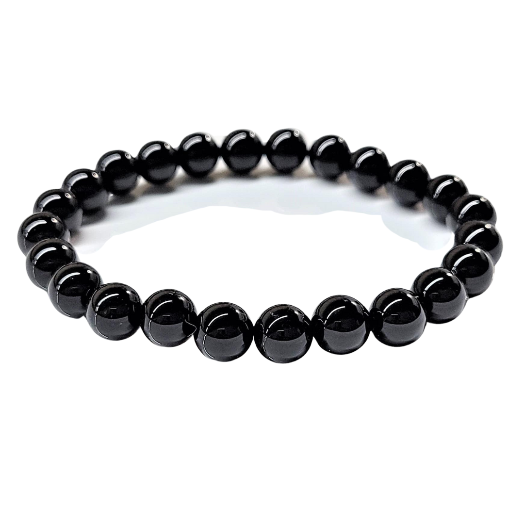 Black Obsidian Bracelet 8mm image 0