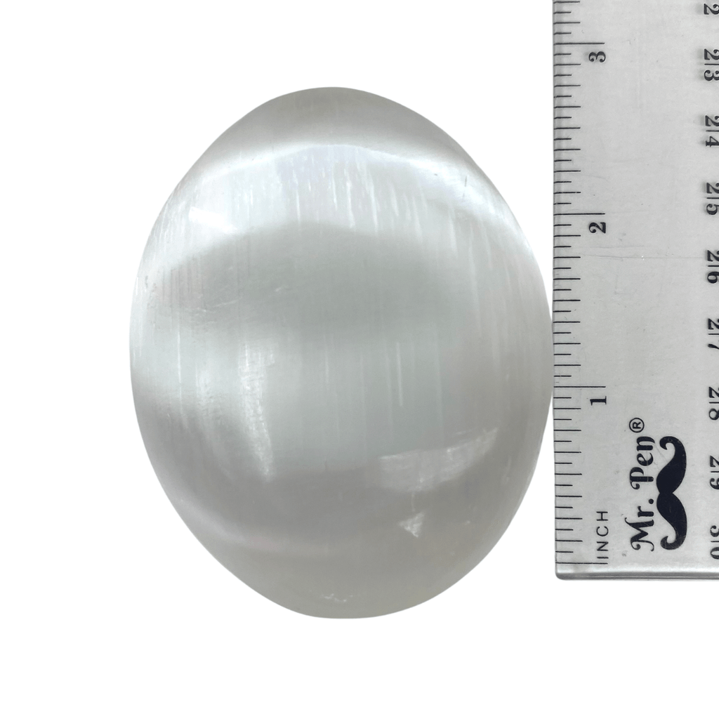 Selenite Palm Stone image 1