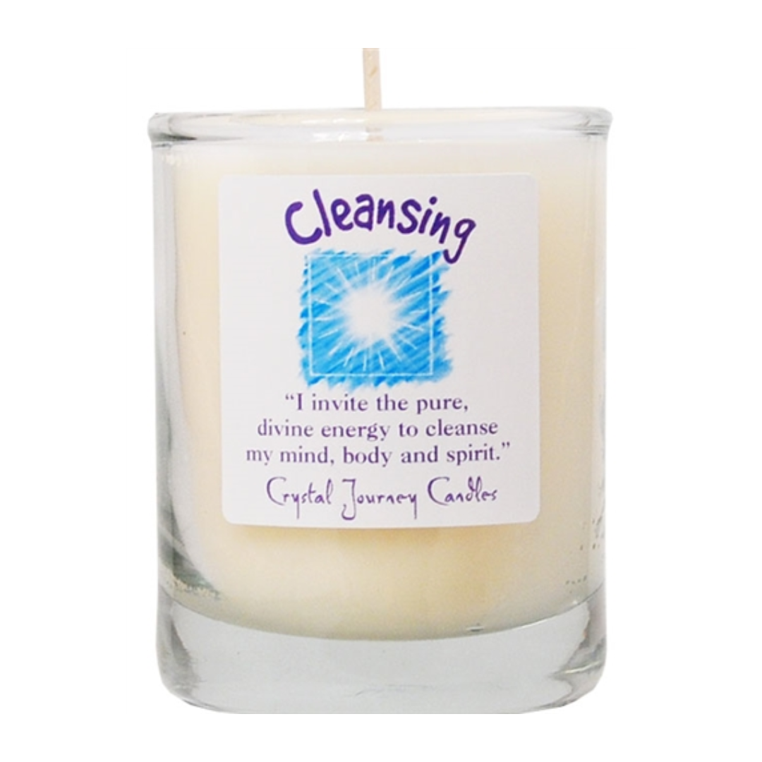 Cleansing Glass Filled Votive Soy Candle image 0